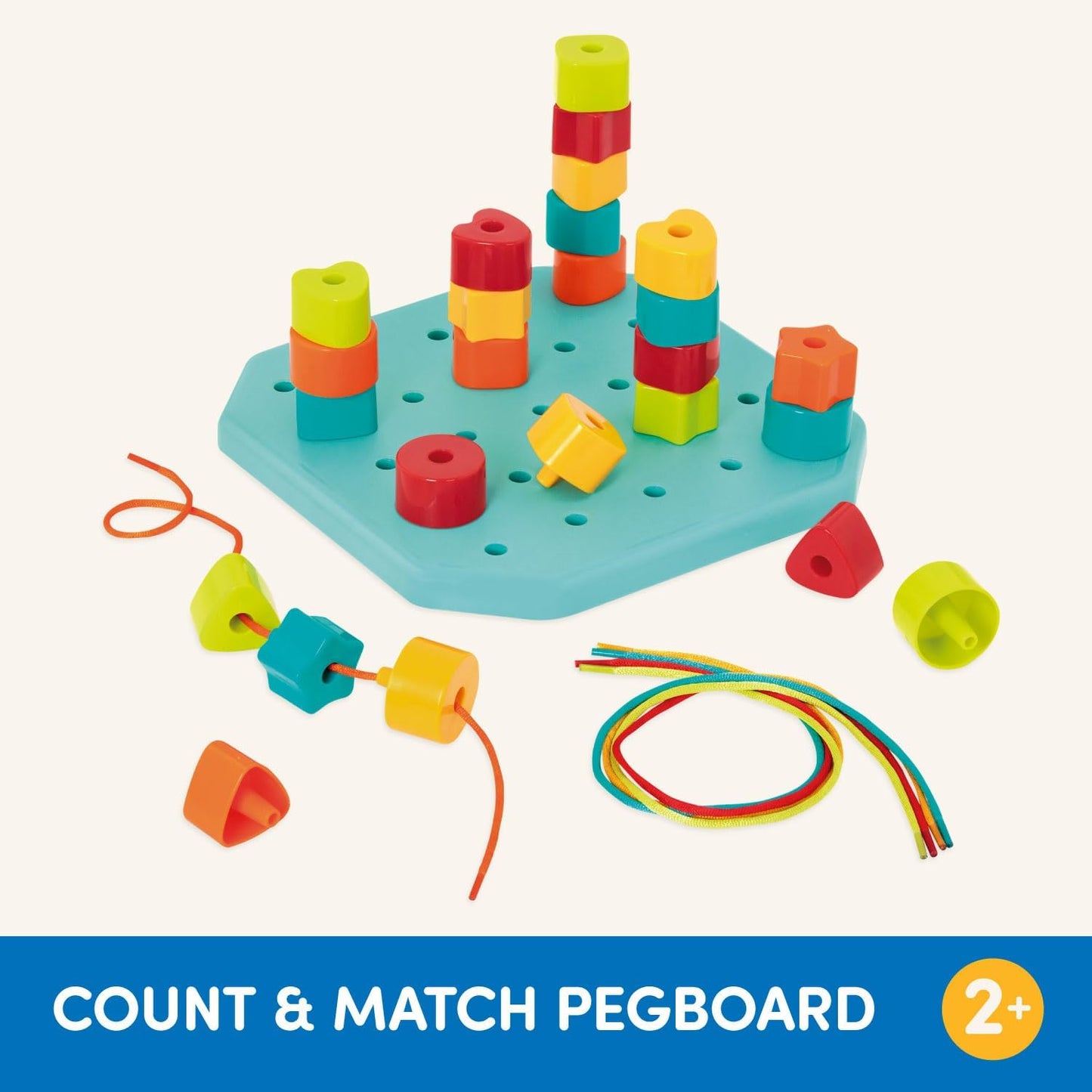 Stecktafel Count & Match für Kleinkinder, Stecktafel