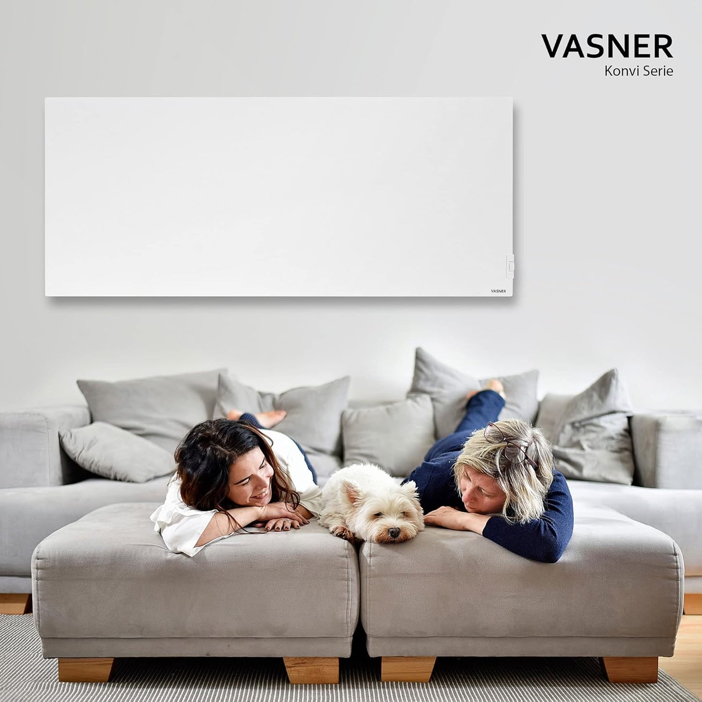 Konvi Infrarotheizung mit Thermostat, 1200 Watt