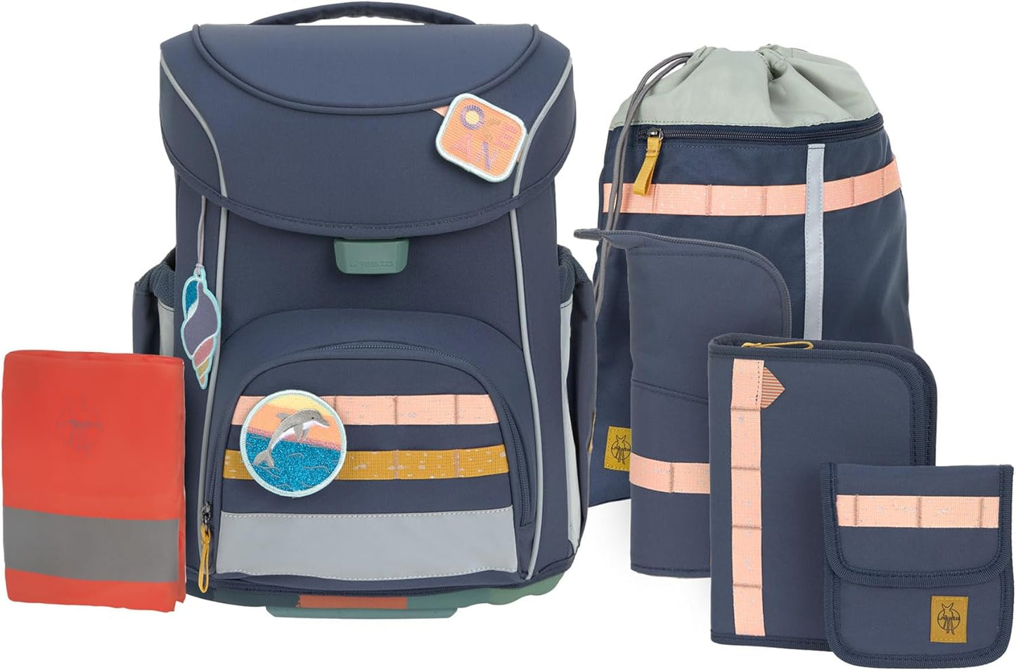 Schulranzen Set Slim Unique, Blau