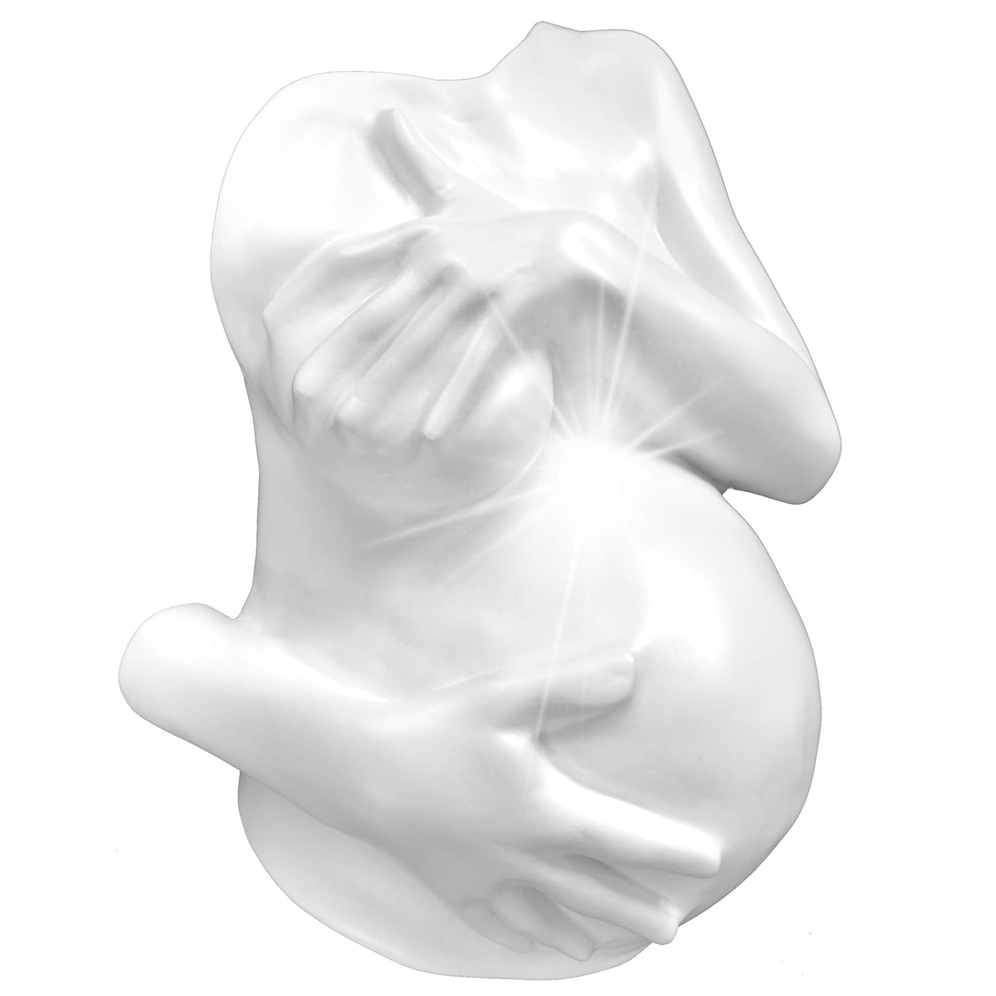 Babybauch Gipsabdruck Komplettset mit Veredelung