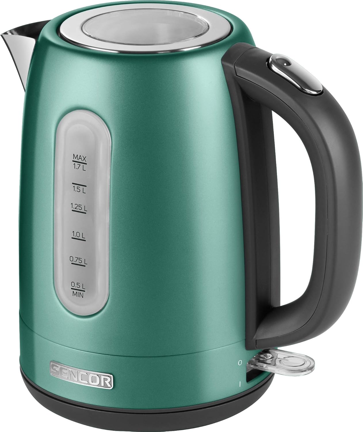 Edelstahl-Wasserkocher mit Filter (1,7 L, 2150 W), Grün