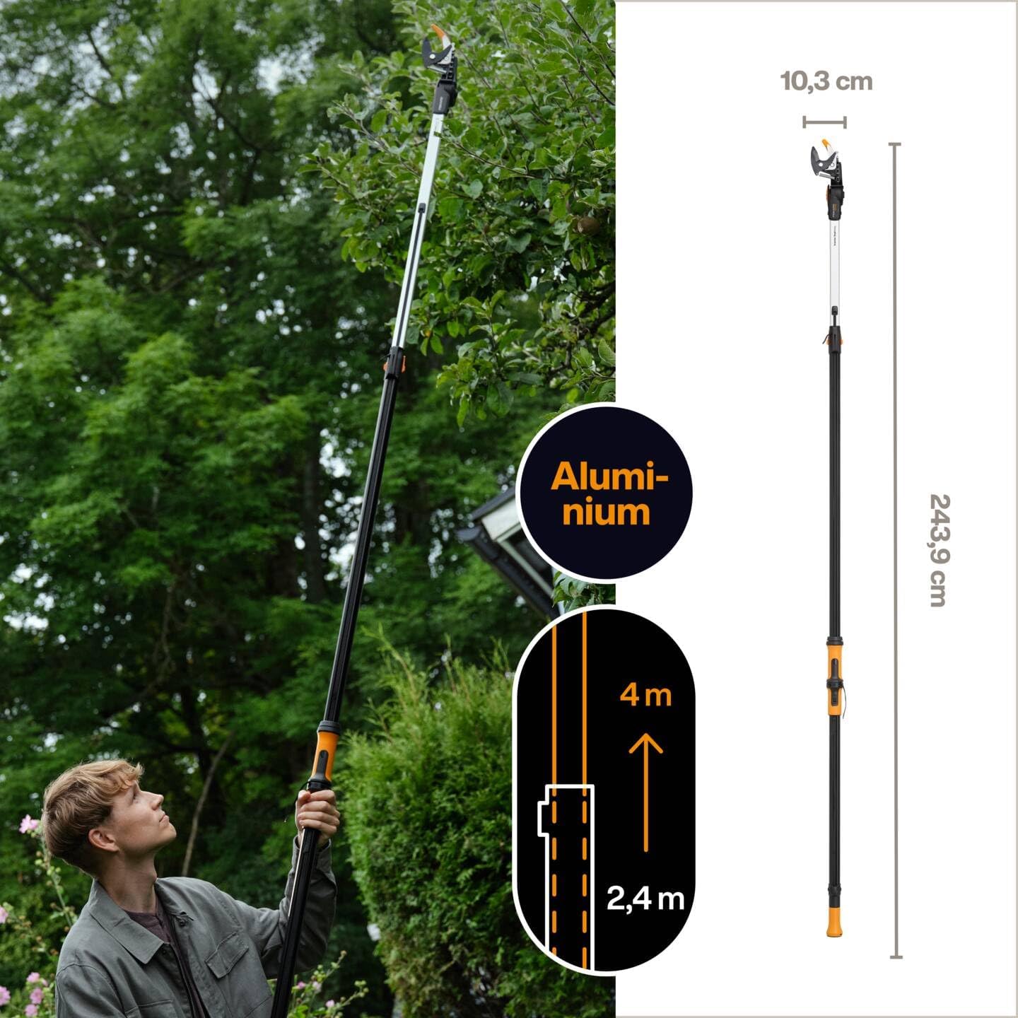 DualAction Schneidgiraffe UPX96, 240-400 cm (UPX96)