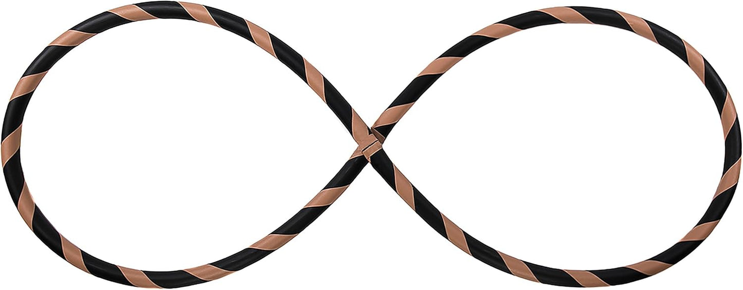 Faltbarer Hula Hoop Reifen, Ø90cm Braun