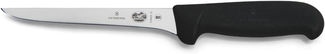 Fibrox Ausbeinmesser, Schwarz Steife Klinge