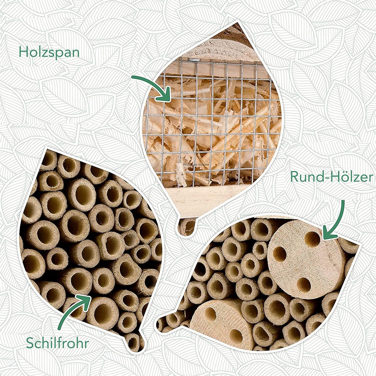 Bienenhotel aus Massivholz