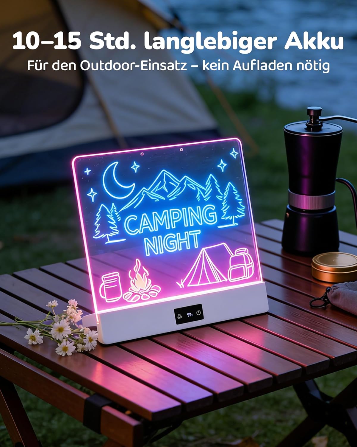 LED Zeichenbrett für Kinder, Weiss 14 Zoll
