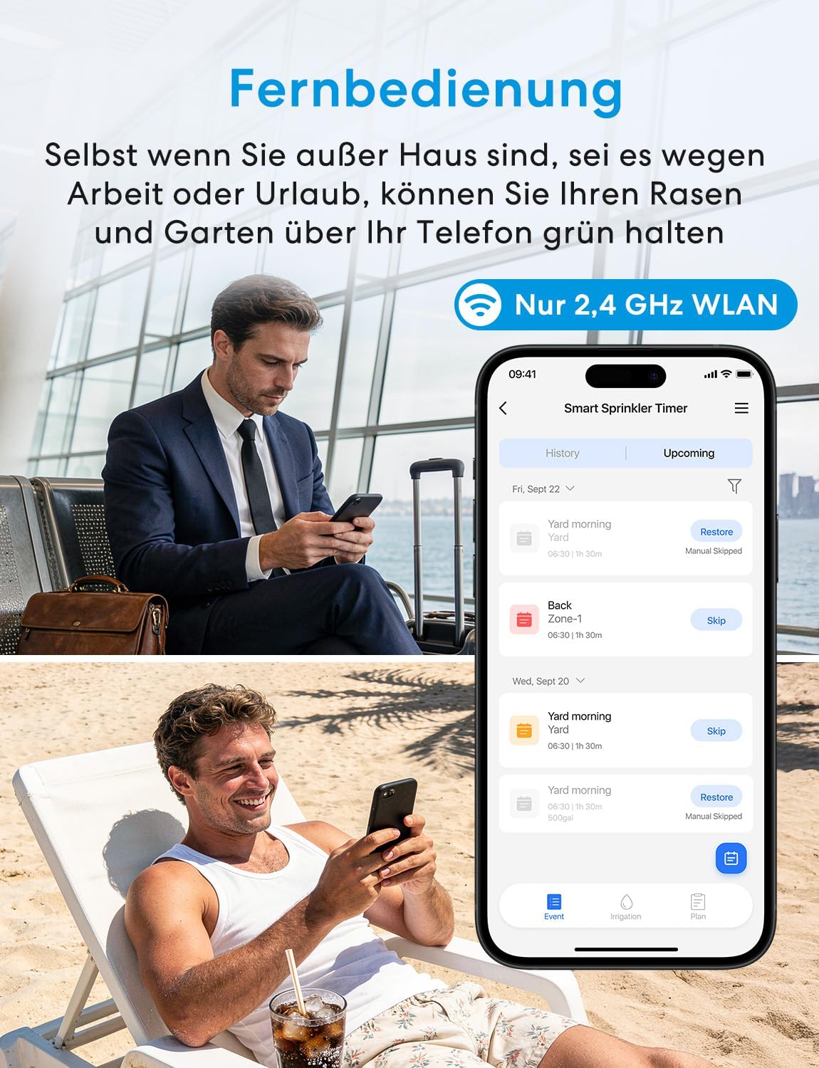 Bewässerungscomputer Wlan mit 2 Ausgängen, 1 Stk.