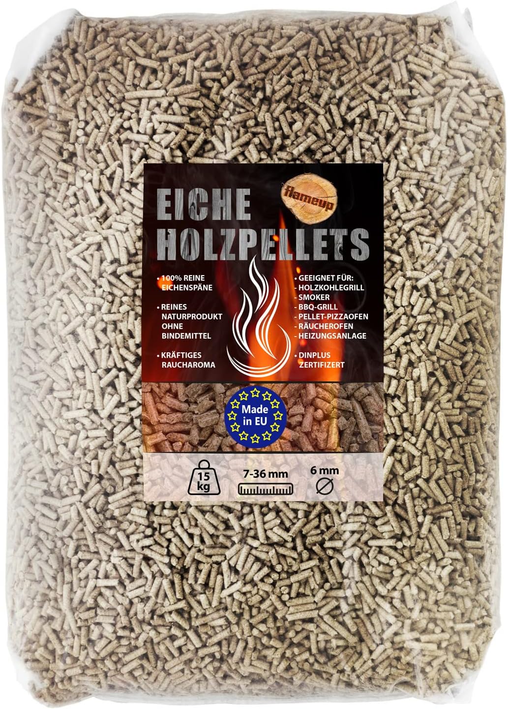 Eiche Holzpellets für Grill & Smoker, 15 kg