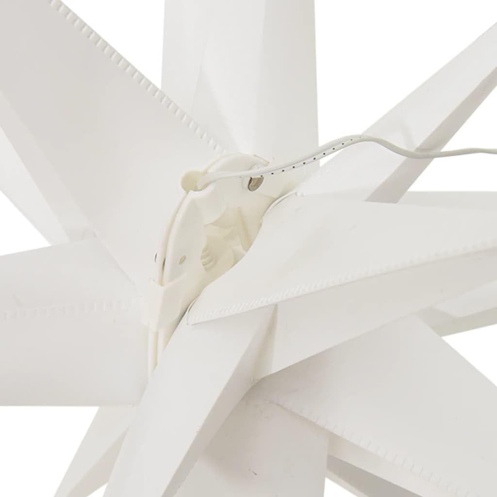 Faltbarer LED-Adventsstern mit Timer, 43 cm Weiss