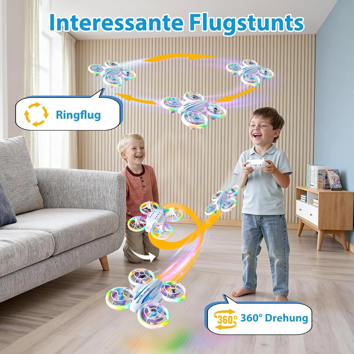 AC09 Mini-Drohne für Kinder mit LED-Lichtern