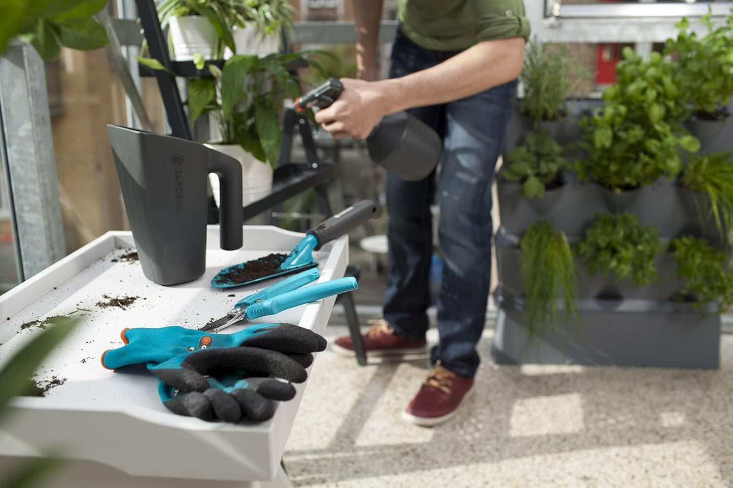 4-teiliges Gartenpflege-Set mit Schere & Kelle, Kleingeräte Single