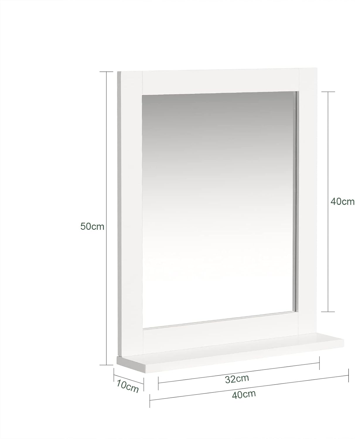 Hängeschrank mit Spiegel und Ablage, FRG129-W