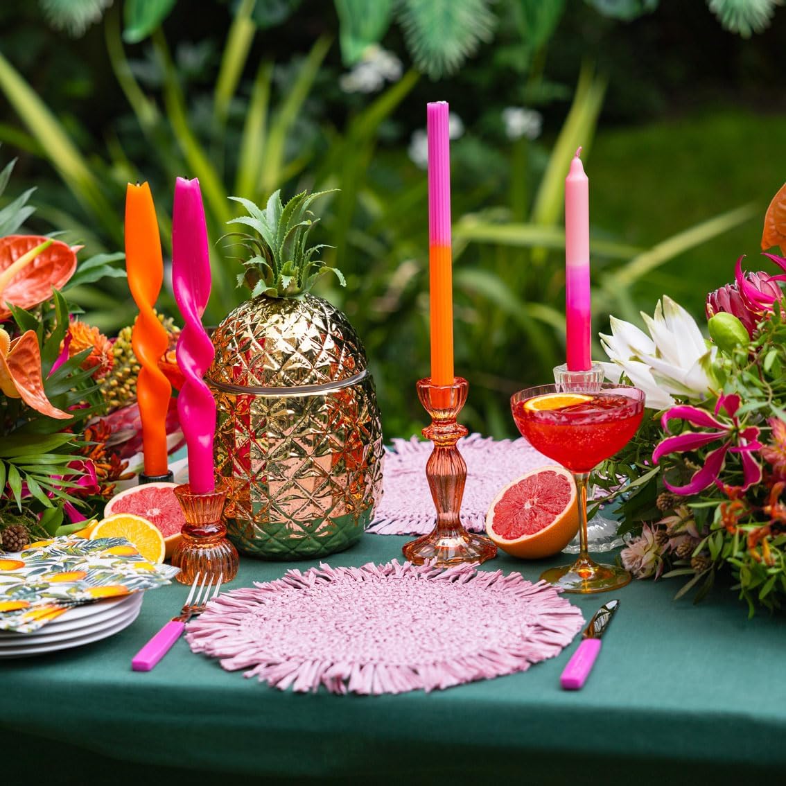 Goldener Ananas-Eiswürfelbehälter, Mehrfarbig