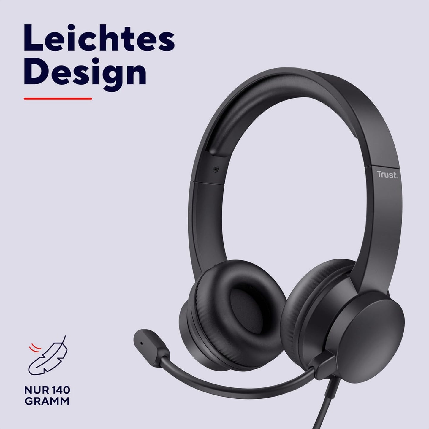 Roha II USB Headset mit Mikrofon, USB