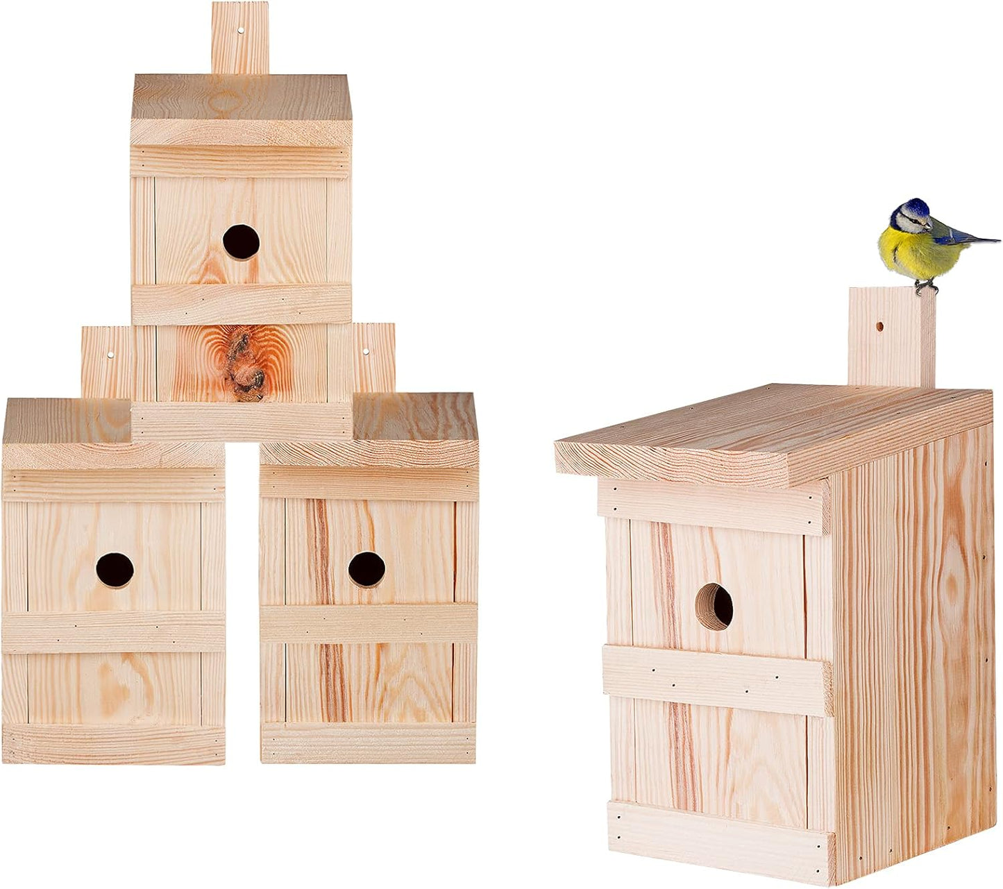 Nistkasten-Set für Meisen & Kleinvögel (4 Stück), 4 Stück