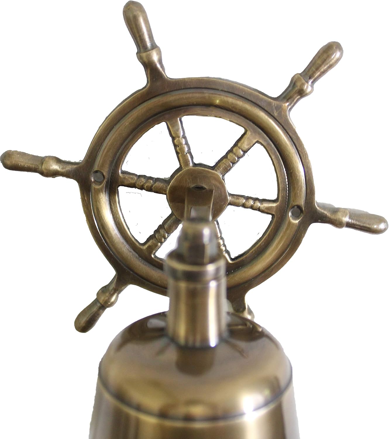 Glocke mit Steuerrad und Kordel