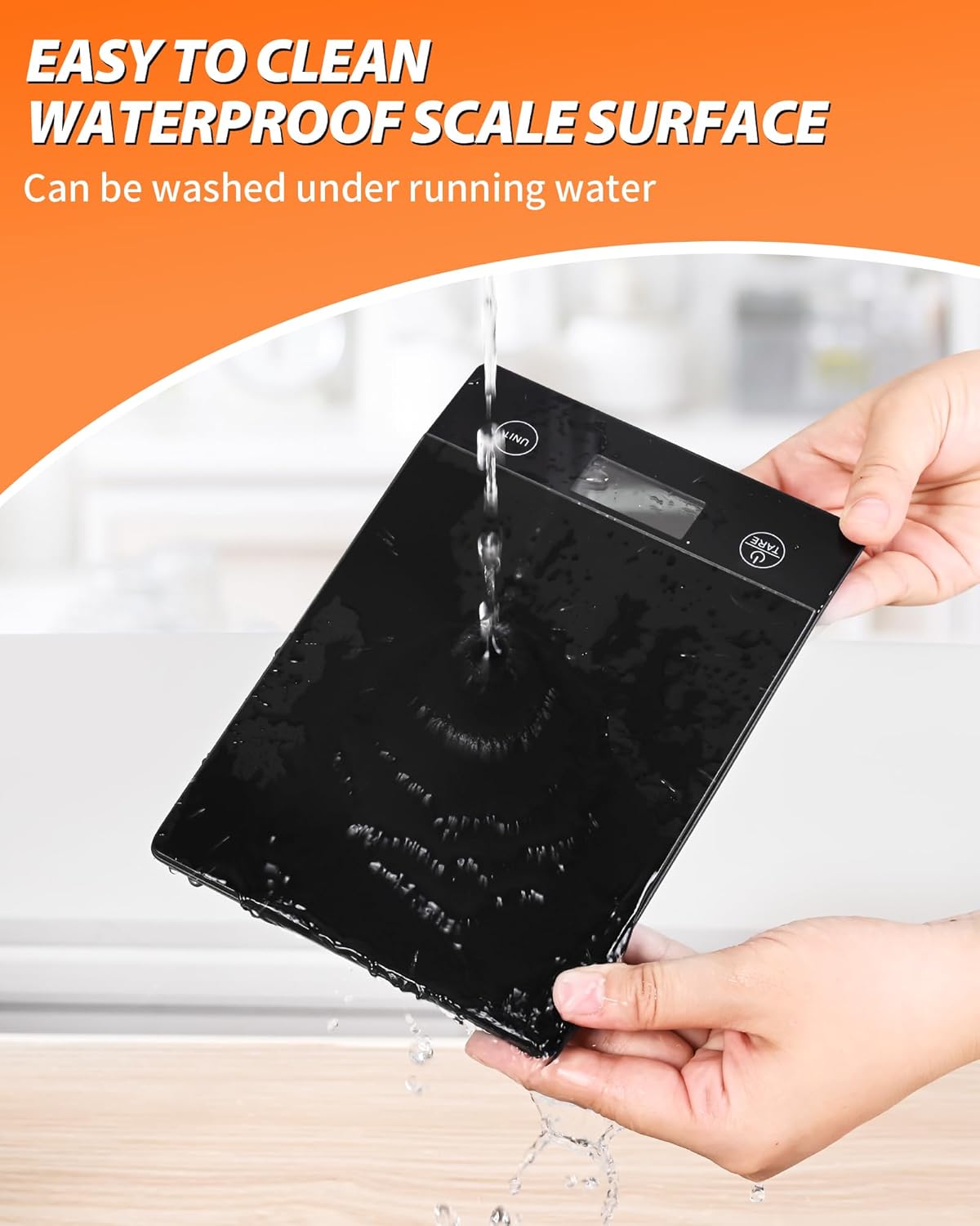 Digitale Küchenwaage, Schwarz