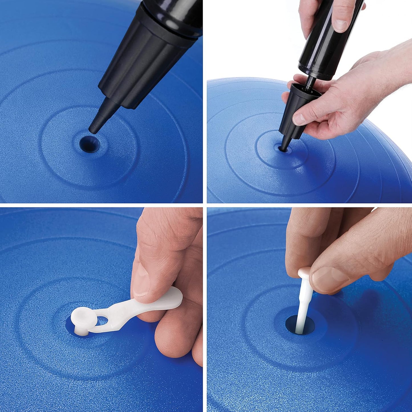 Gymnastikball mit Pumpe, Blau 85 cm (für Körpergröße ab 186cm)