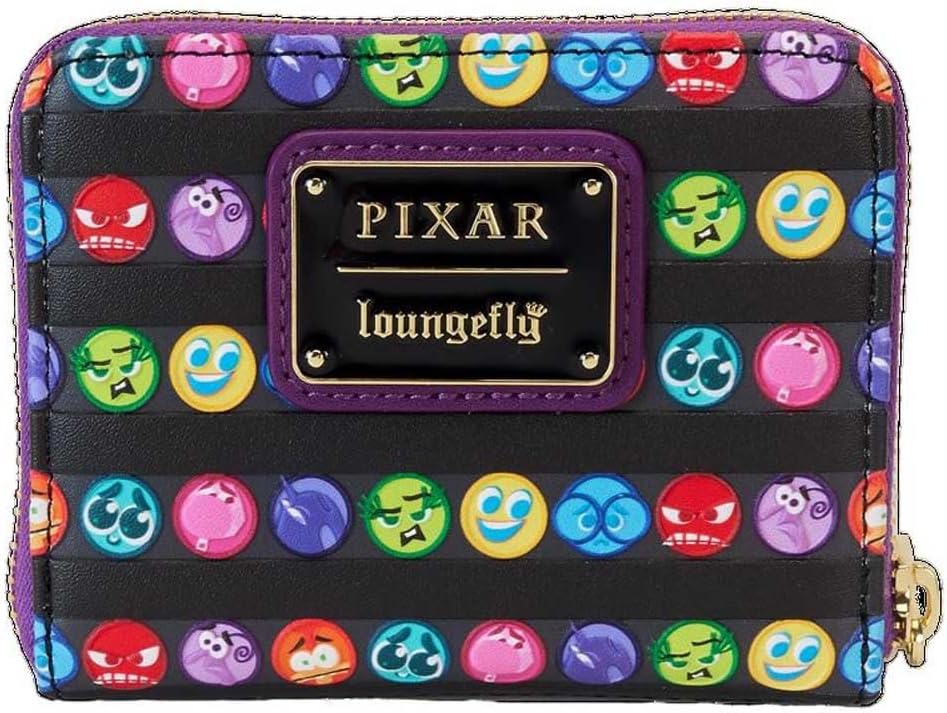 Geldbörse mit Reissverschluss Pixar Moments: Alles steht Kopf, 5" X 4" Noir
