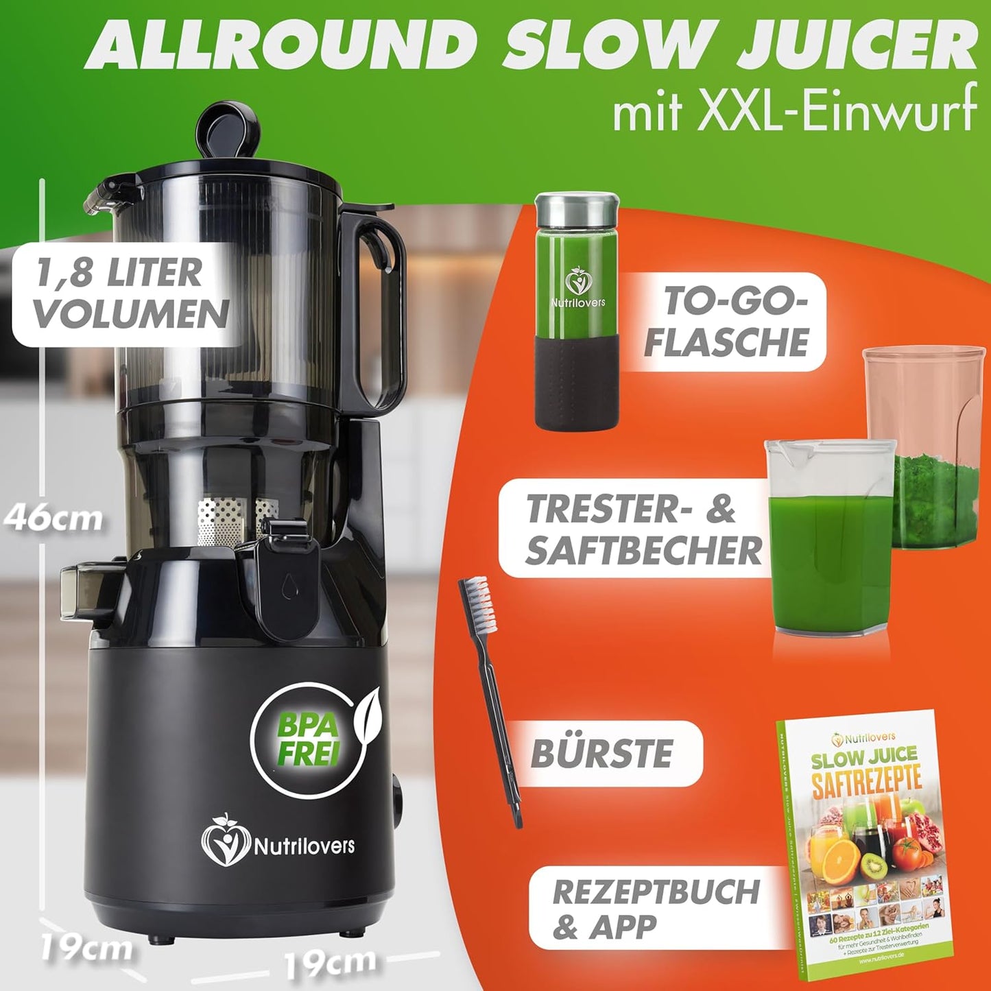 Slow Juicer, Schwarz