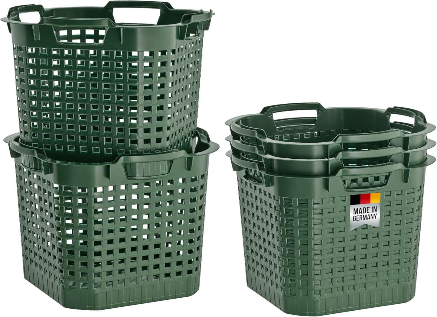 Stapelbarer Erntekorb, 5 Stück 25 Liter