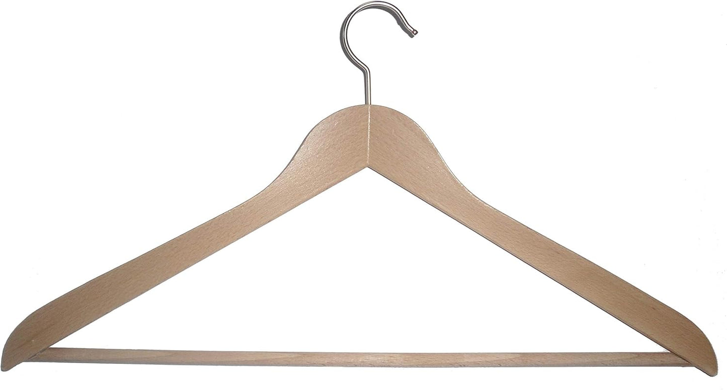 10 x Kleiderbügel mit Steg, 10 St. für Herren 50 Cm mit Steg