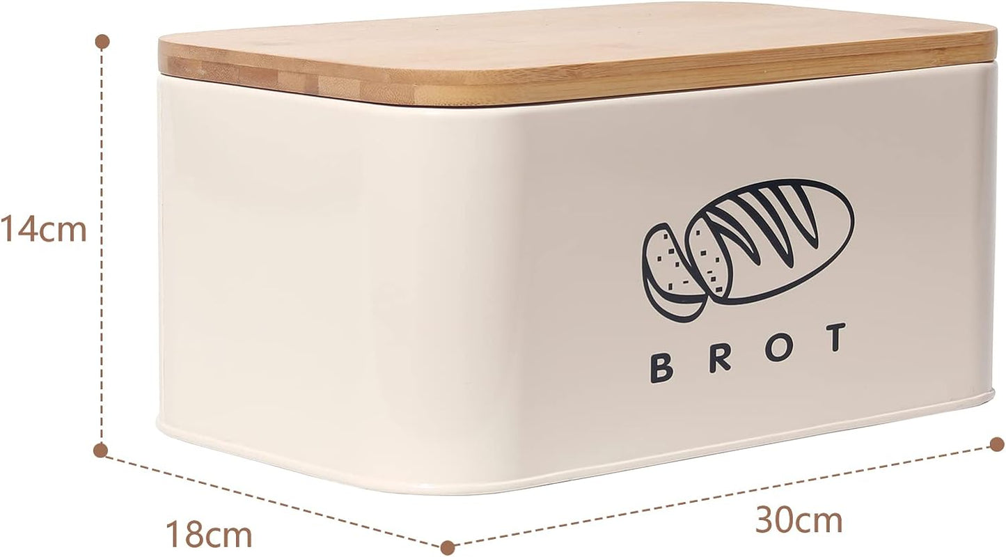 Brotkasten, Beige-30cm