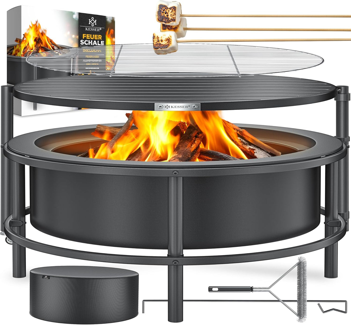 Feuerschale mit Grillrost