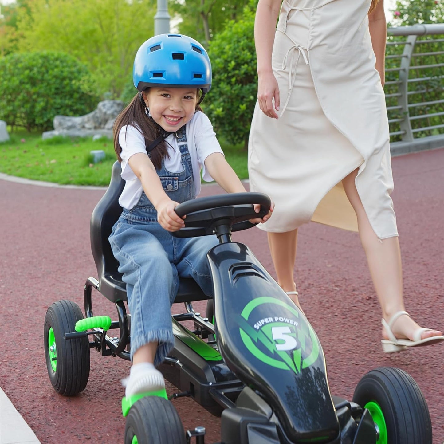 Kinder-Gokart, Grün+schwarz