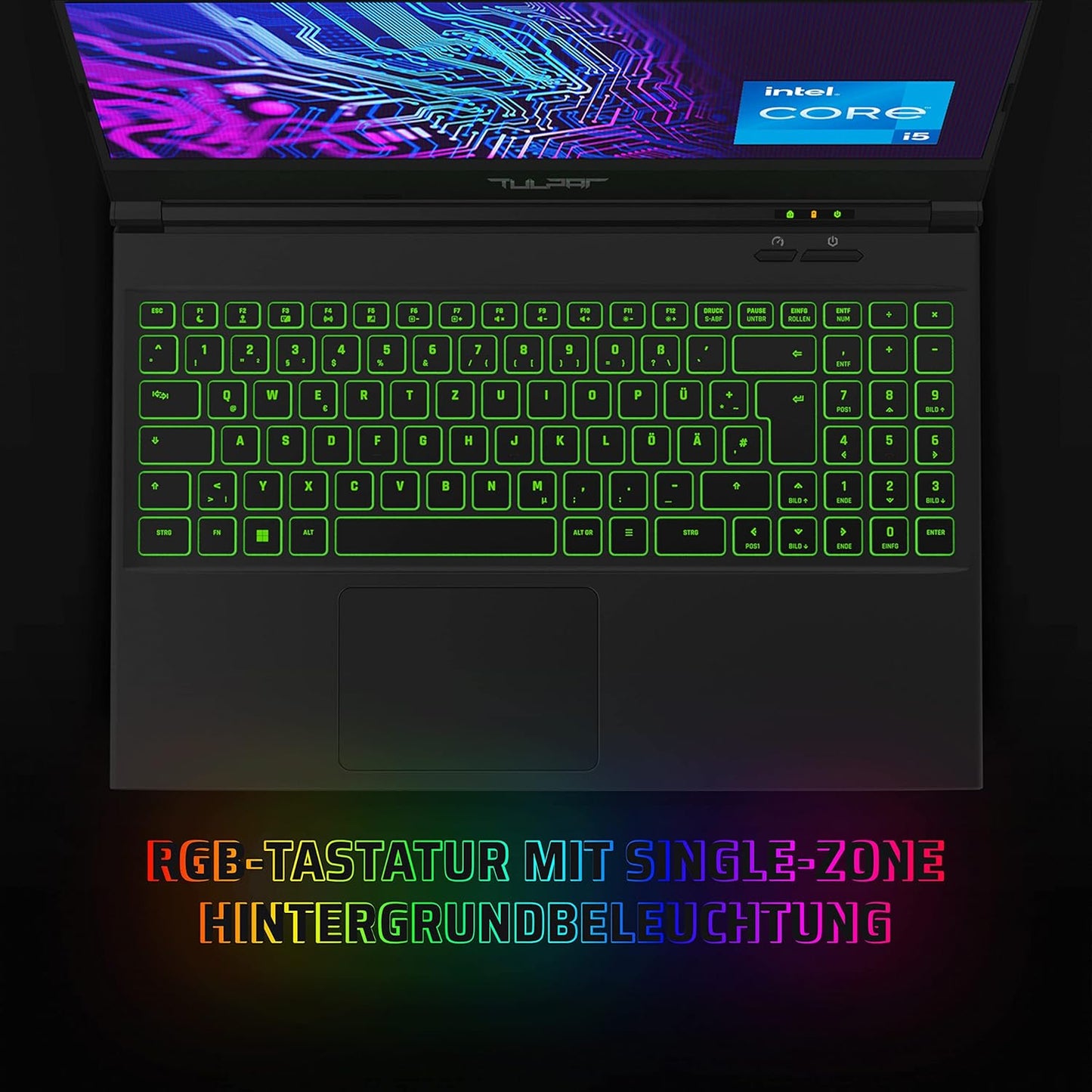 Gaming Laptop A5 V19.2.9, 15,6" FHD 144Hz, Intel i5, RTX 3050Ti, 500 GB SSD - 1x16 GB RAM - WINDOWS 11