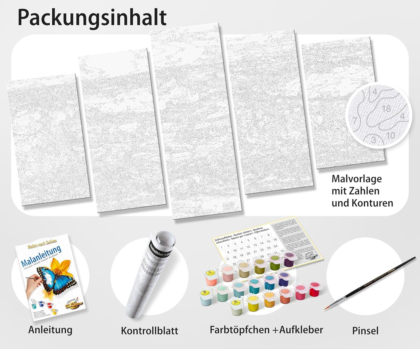 Malen nach Zahlen Set - Stürmische See