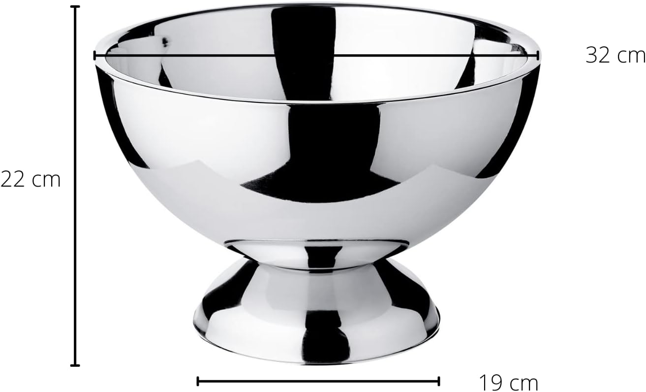 Sektkühler Cadiz, 3 Flaschen Silber (Hochglanzpoliert)