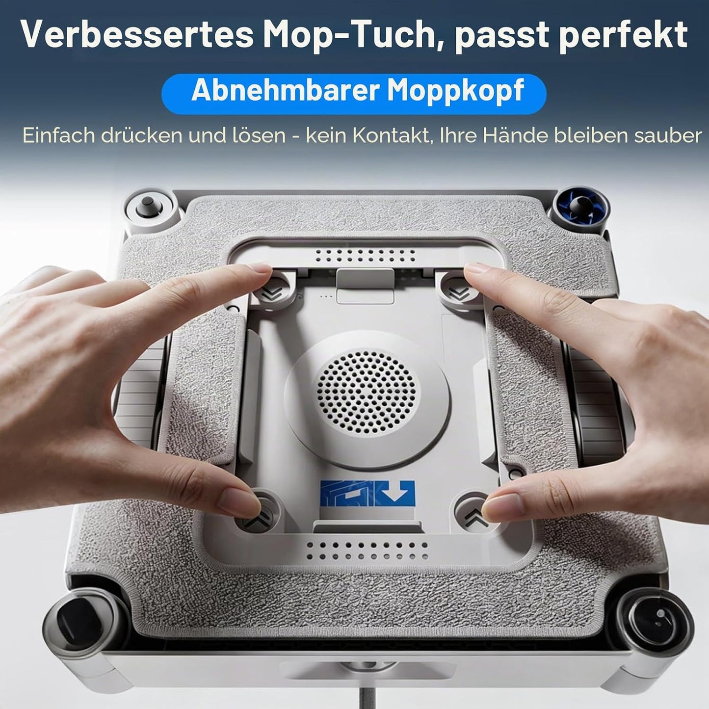 Reinigungspads mit Halterung für Winbot W3, 2