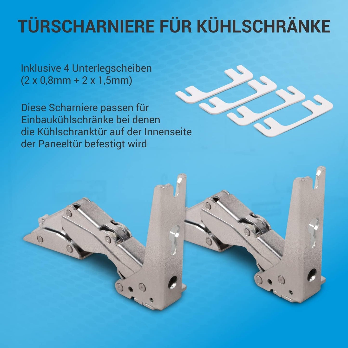 Türscharnier-Set für AEG und Küppersbusch Kühlschranke, Typ 3