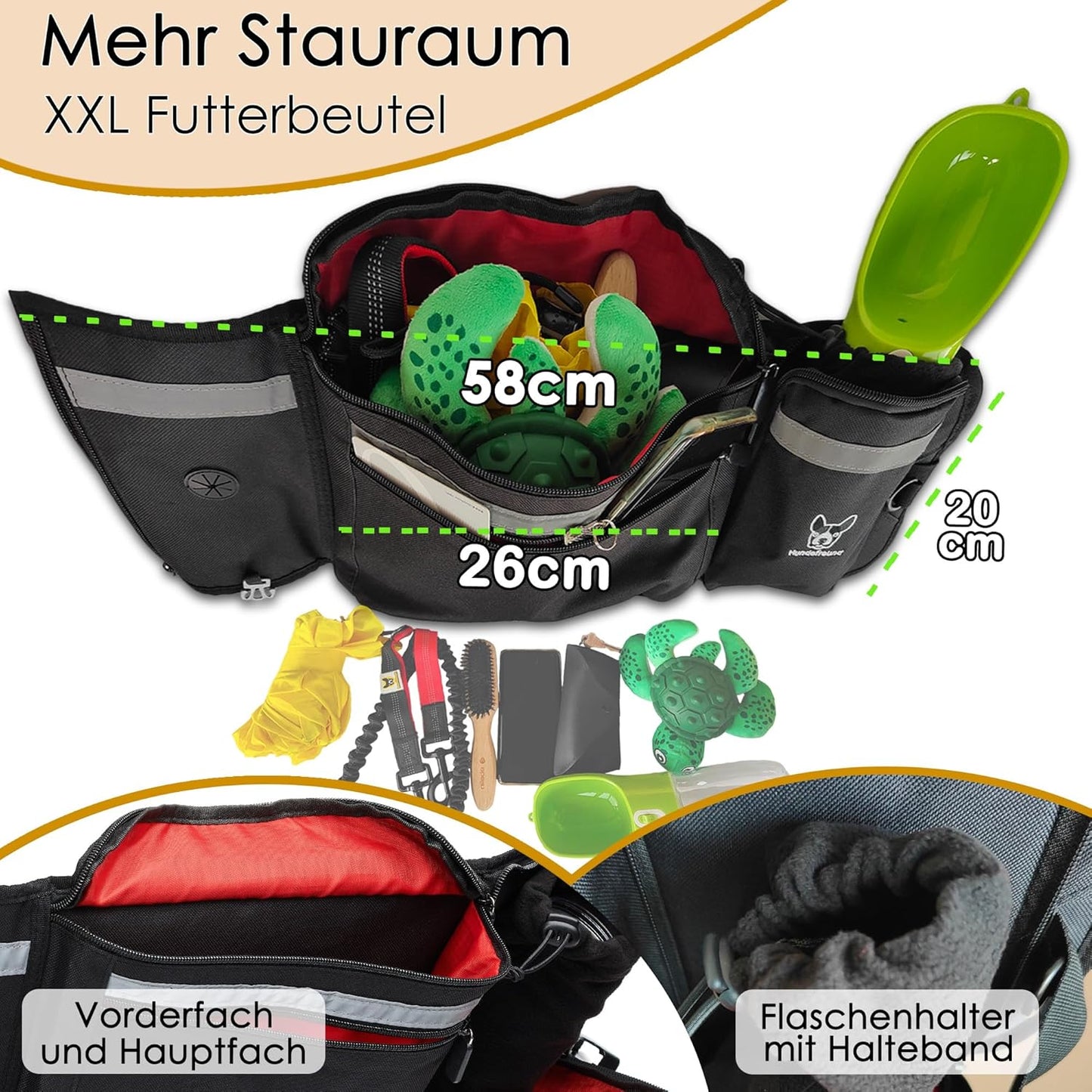 Leckerlitasche XXL mit Bauchgurt