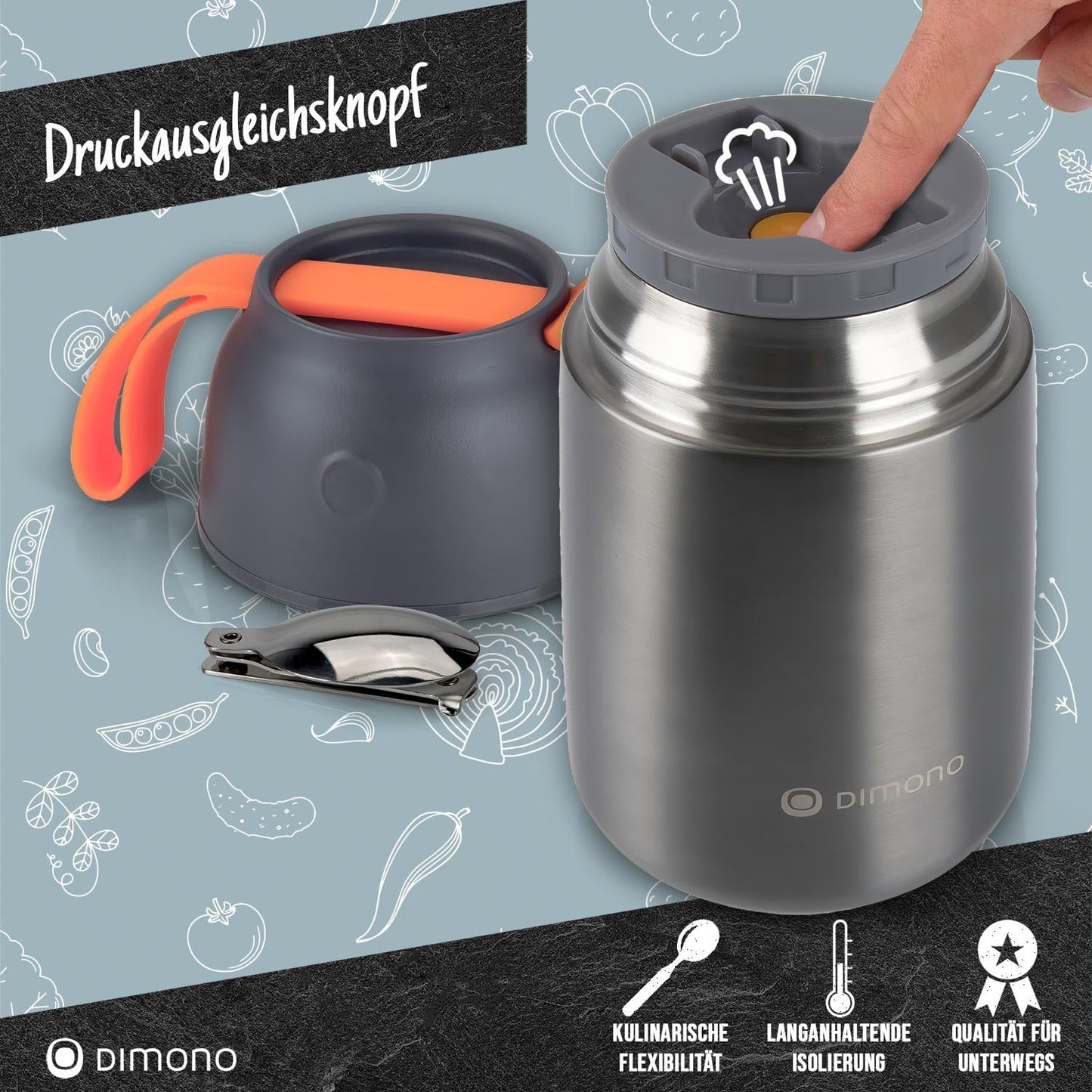 Auslaufsicherer Thermobehälter, 700 Ml