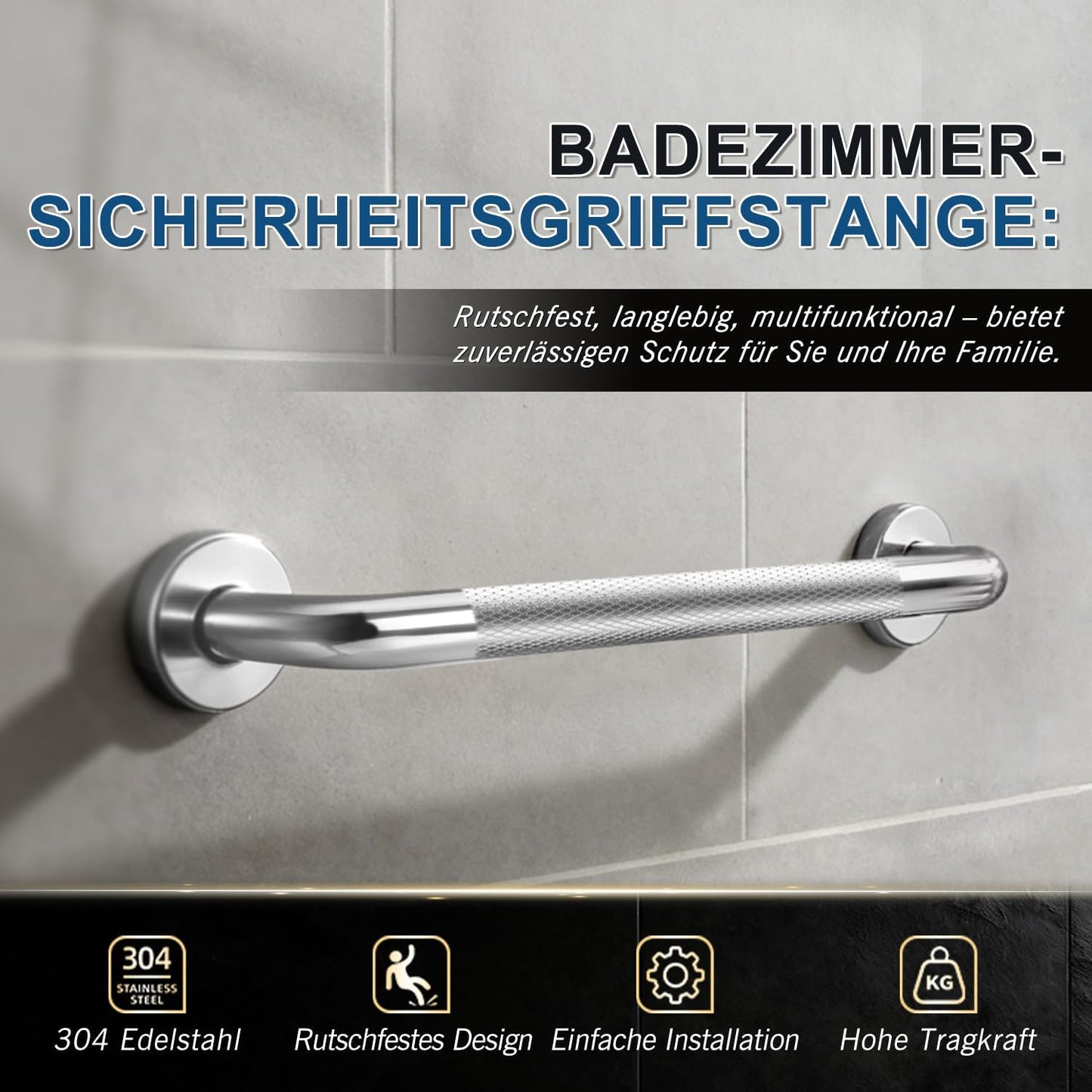 Haltegriff für Bad und Dusche (40 cm), 40 cm
