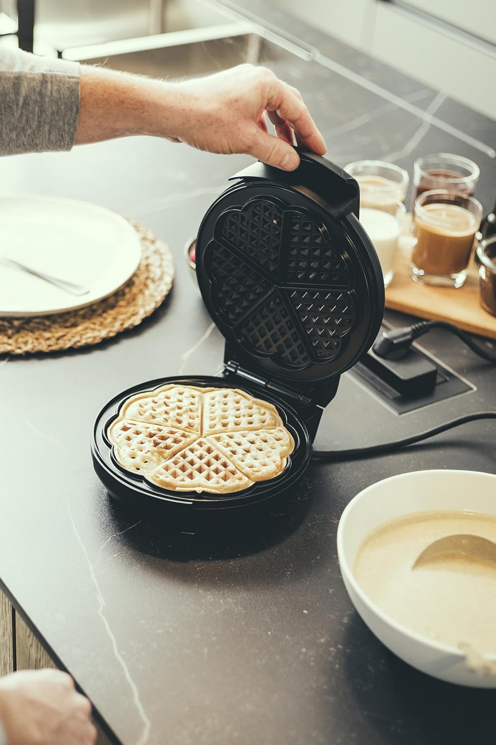 Waffeleisen für klassische Herzwaffeln, Waffeleisen alt