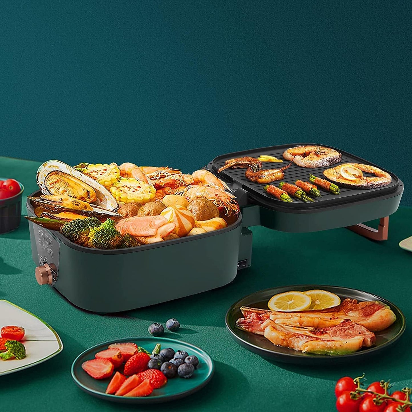 Elektrischer Hot Pot Grill, Multifunktionstopf