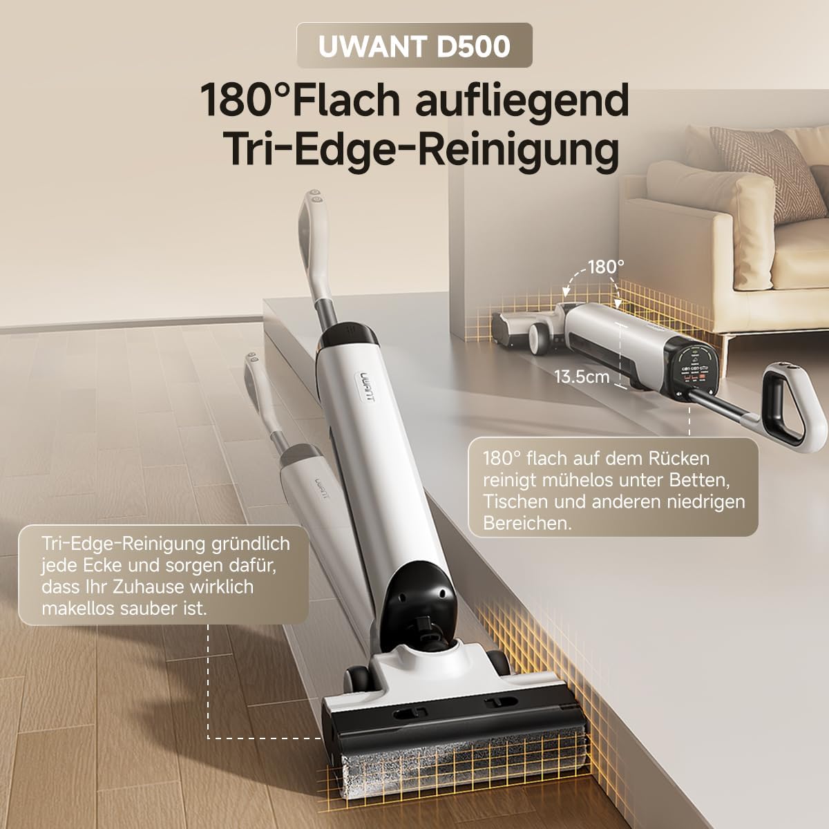 Nass-Trockensauger D500, Schwarz-weiss D500-1