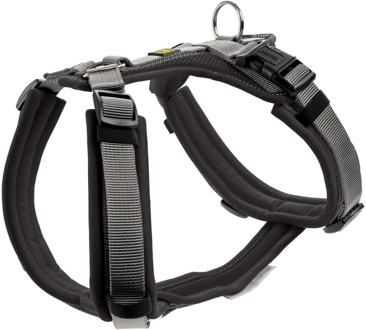 Verstellbares Hundegeschirr Maldon, schwarz / grau xs