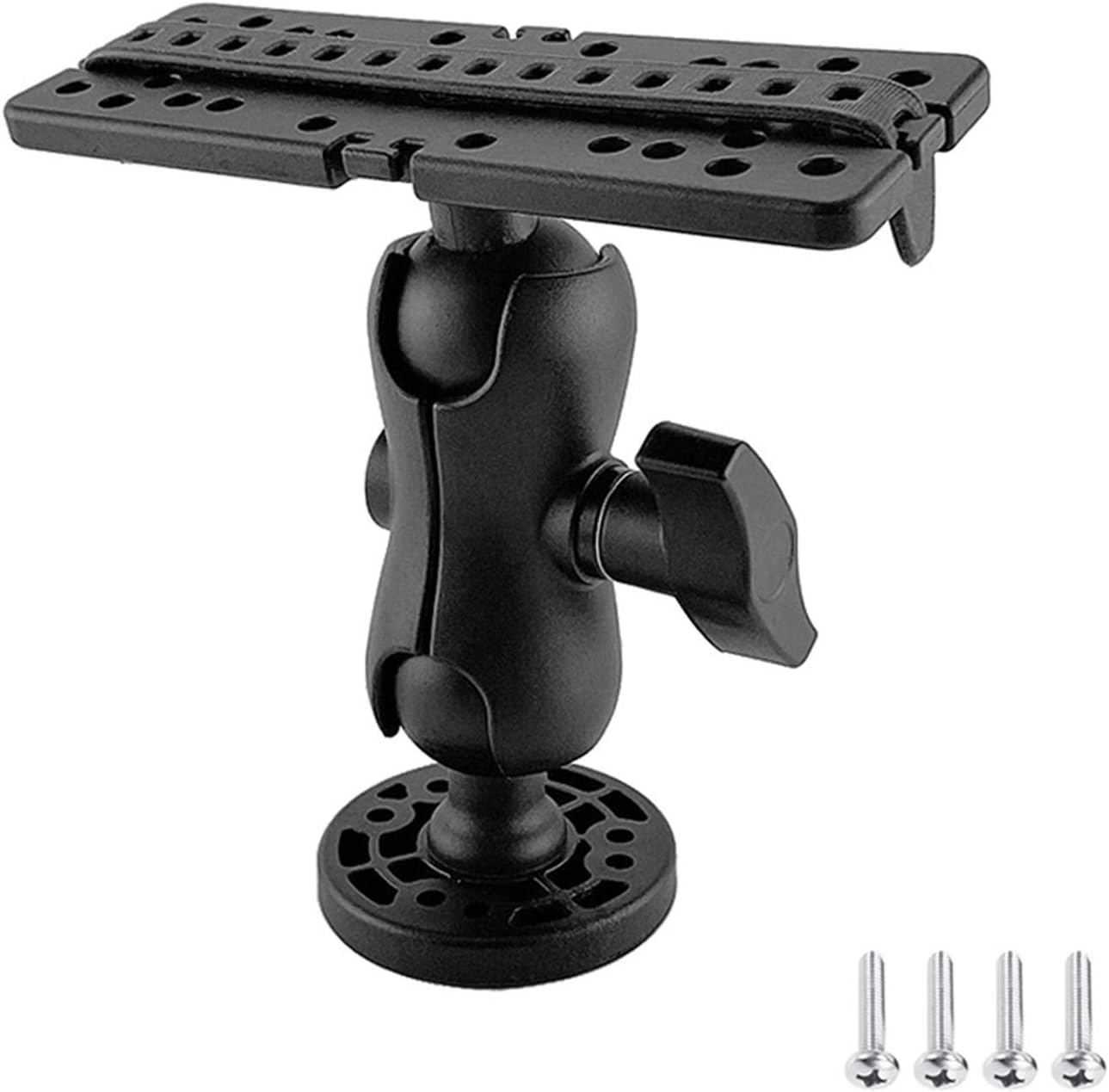 Echolot Montagefuss 360° drehbar für Fishfinder, Schwarz