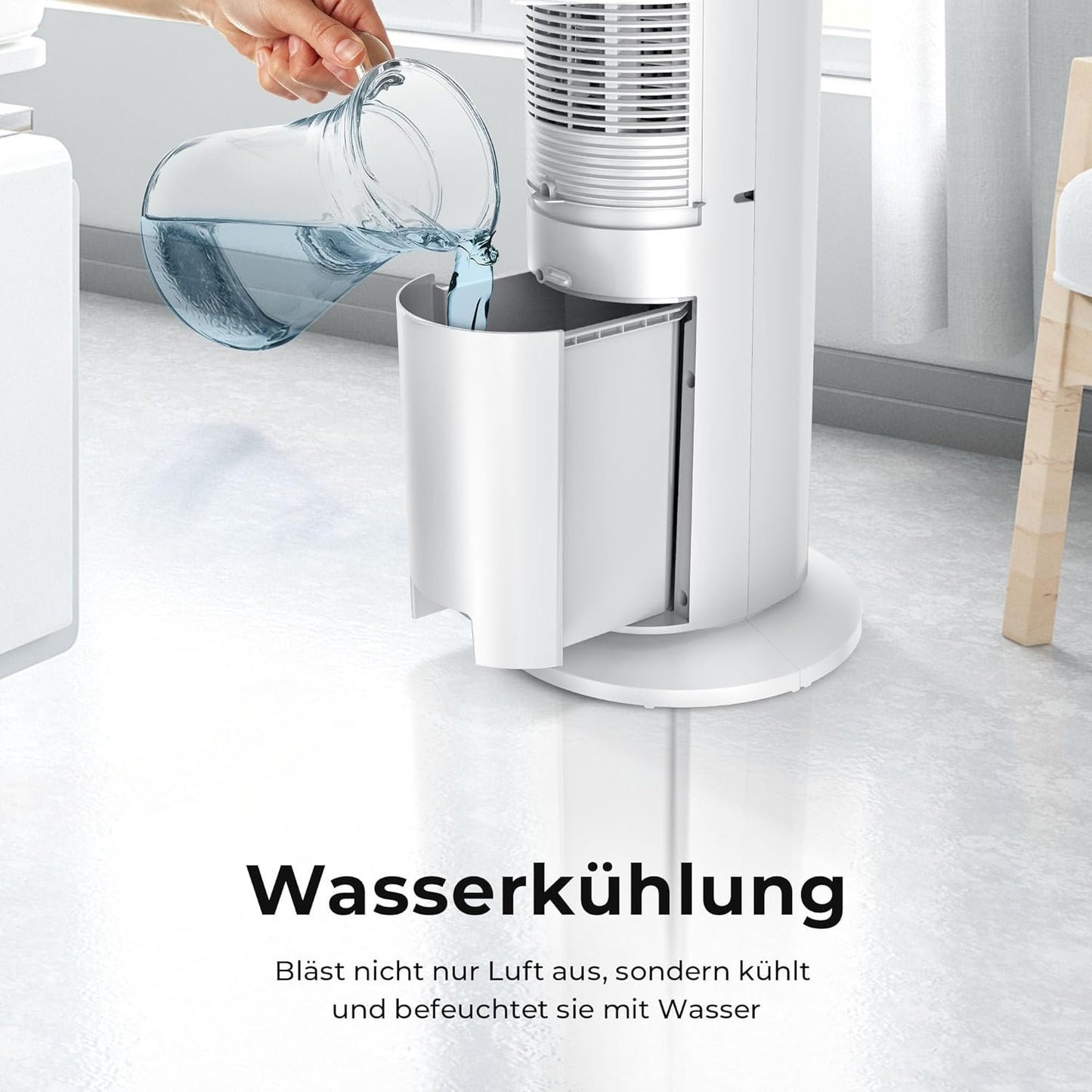 Turmventilator VT-09 mit Ionisator, Mit Ionisator