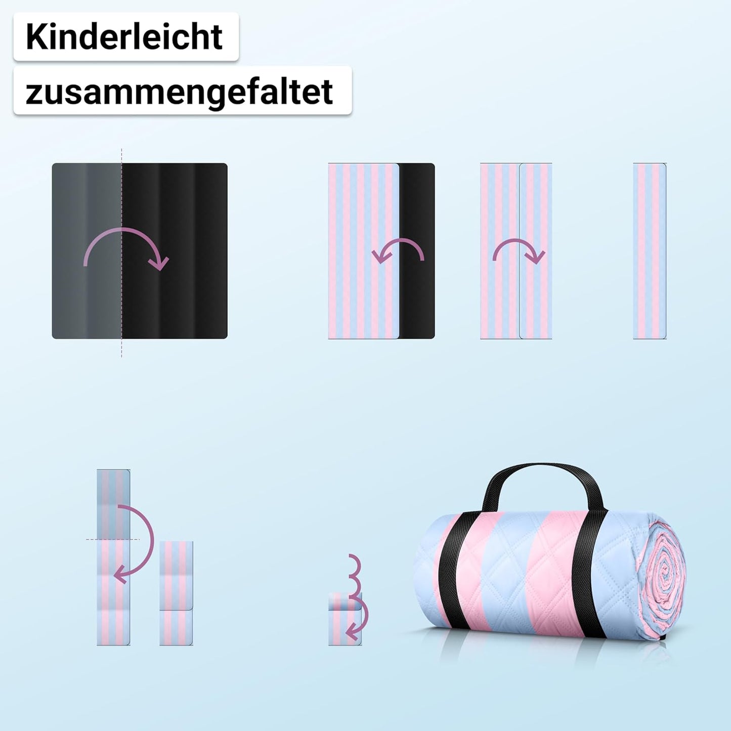 Picknickdecke, Cotton Candy - Frosty Cloud