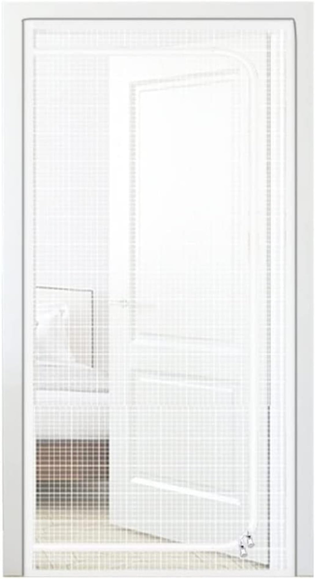 Haustiersichere Netztür mit Reissverschluss 90x210cm, 90x210cm Weiss