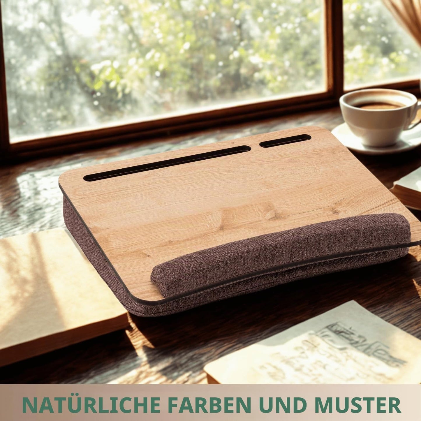 Tragbarer Laptoptisch mit Kissenauflage, Meson