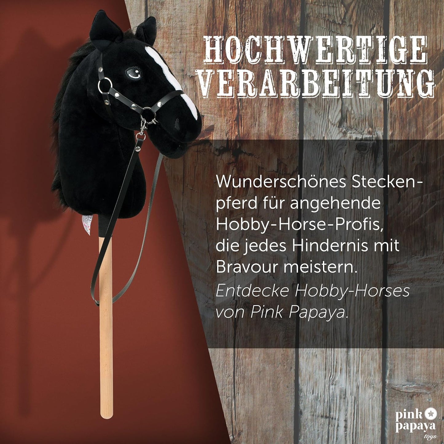 Hobby Horse Abraxas Medium mit Halfter und Trense, Abraxas Medium