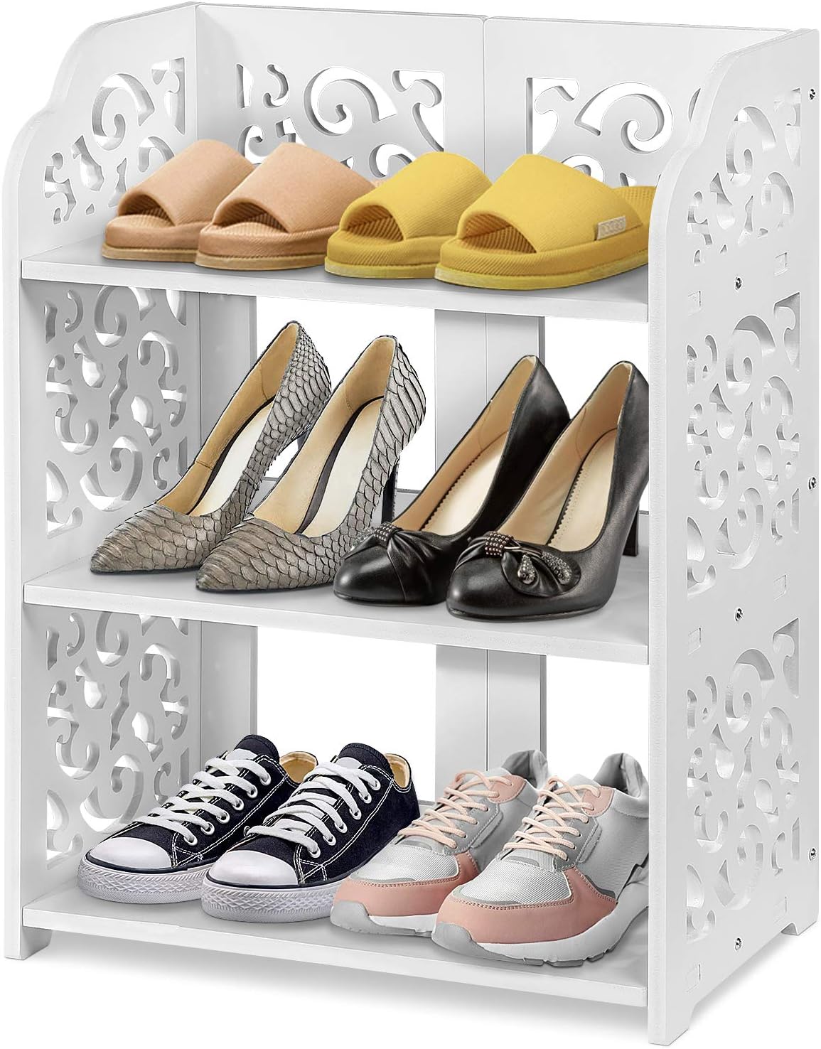 Schmales Schuhregal