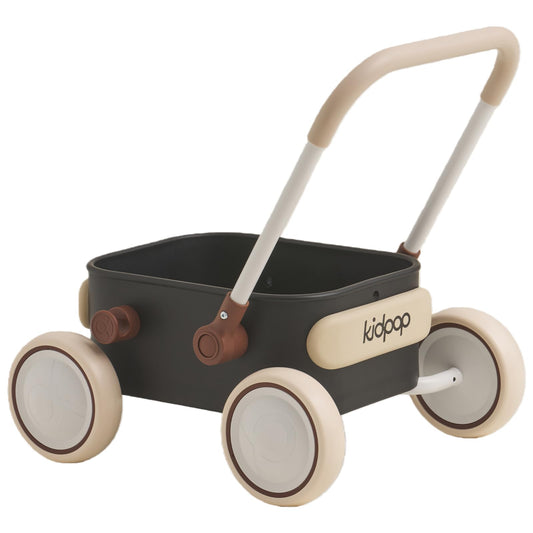 2-in-1 Baby Lauflernwagen Pula, Schwarz