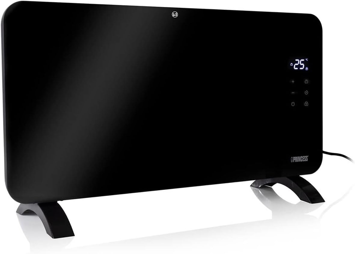 Smarte Konvektorheizung mit App-Steuerung, 1500W / Schwarz